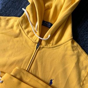 Brand New Large Yellow Authentic Polo Sweatsuit